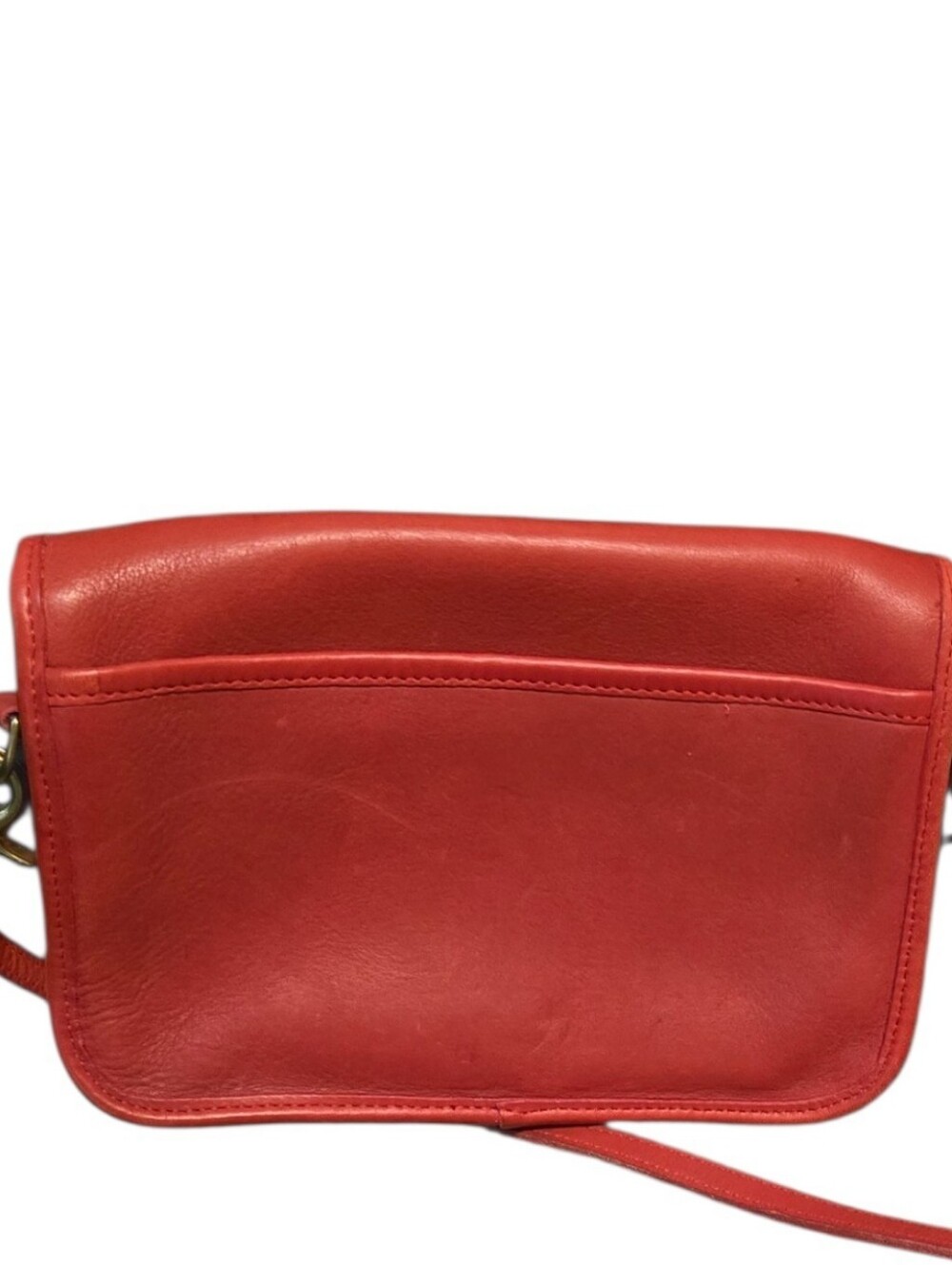 Vintage Coach Leather Penny Pocket Bag Cross Body Pre-1994 Turnlock Closure - Picture 4 of 12